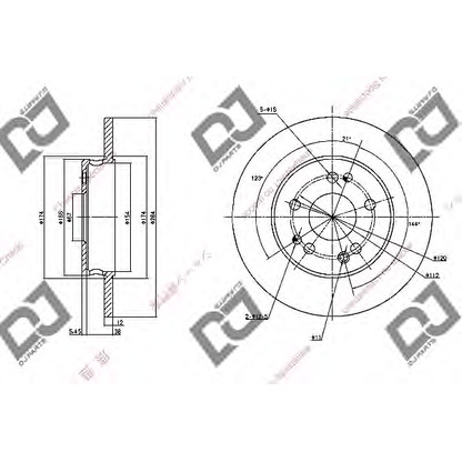 Foto Disco  freno DJ PARTS BD1117