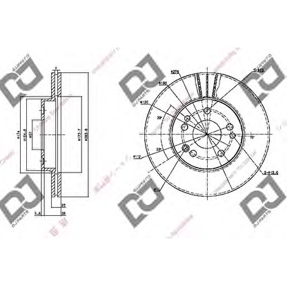 Zdjęcie Tarcza hamulcowa DJ PARTS BD1118