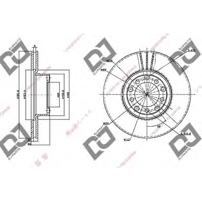 Photo Brake Disc DJ PARTS BD1124