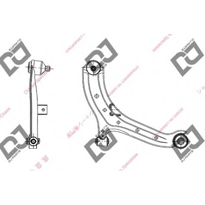 Фото Рычаг независимой подвески колеса, подвеска колеса DJ PARTS DA1055