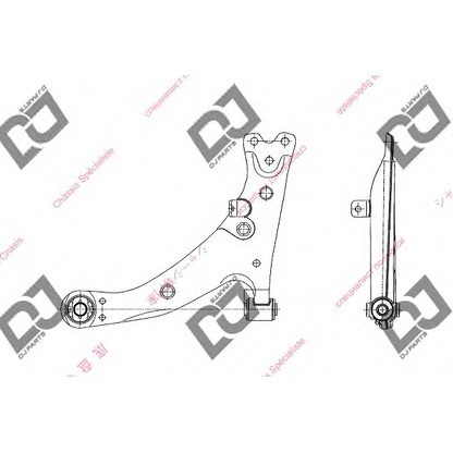 Foto Braccio oscillante, Sospensione ruota DJ PARTS DA1068