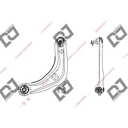 Фото Рычаг независимой подвески колеса, подвеска колеса DJ PARTS DA1451