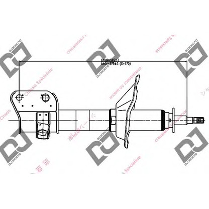 Foto Stoßdämpfer DJ PARTS DS1454GS