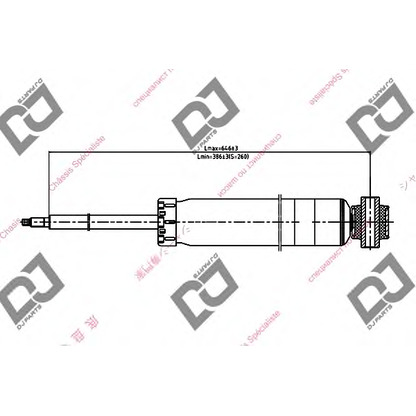 Foto Stoßdämpfer DJ PARTS DS1377GT