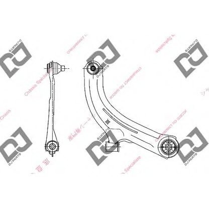 Фото Рычаг независимой подвески колеса, подвеска колеса DJ PARTS DA1318