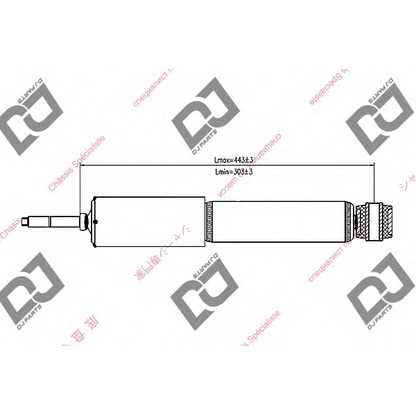 Zdjęcie Amortyzator DJ PARTS DS1395GT