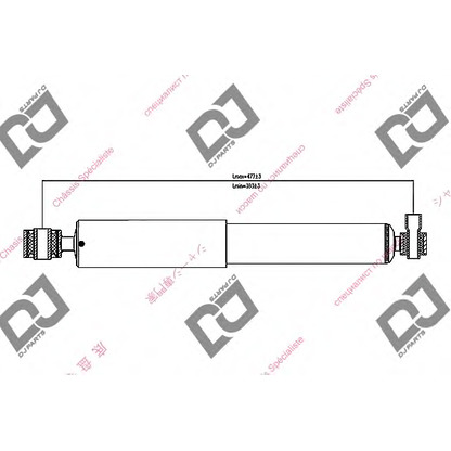 Foto Stoßdämpfer DJ PARTS DS1415GT