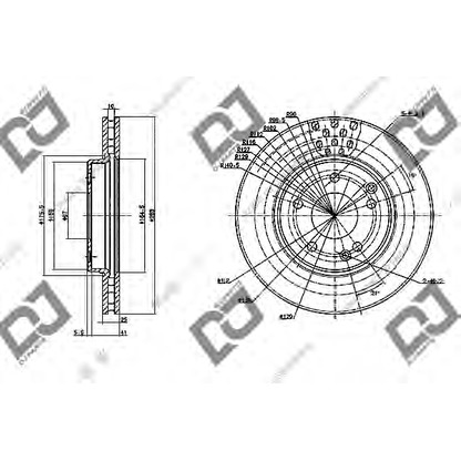 Photo Brake Disc DJ PARTS BD1135