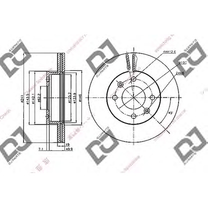 Foto Disco  freno DJ PARTS BD2075