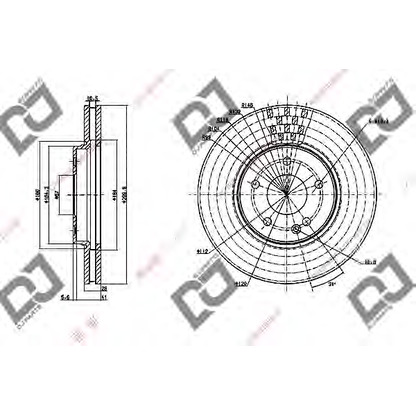 Photo Brake Disc DJ PARTS BD1140