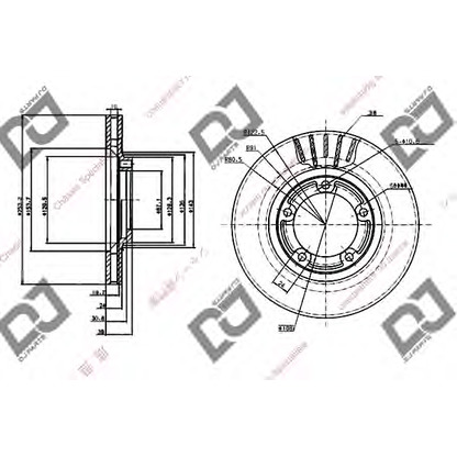 Zdjęcie Tarcza hamulcowa DJ PARTS BD1233