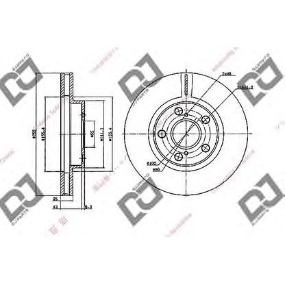 Photo Brake Disc DJ PARTS BD2025