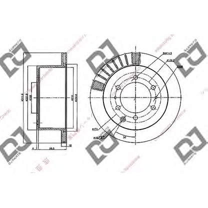 Фото Тормозной диск DJ PARTS BD2034