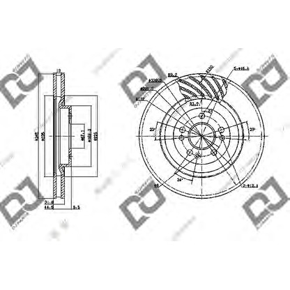 Zdjęcie Tarcza hamulcowa DJ PARTS BD1152