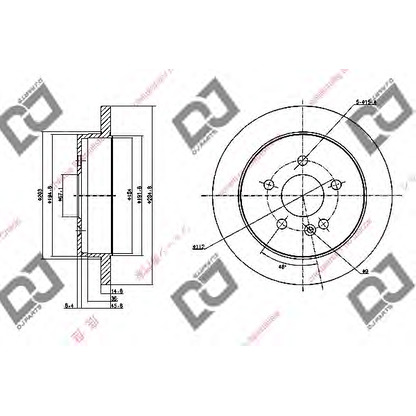 Foto Disco de freno DJ PARTS BD1154