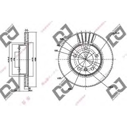 Zdjęcie Tarcza hamulcowa DJ PARTS BD1157