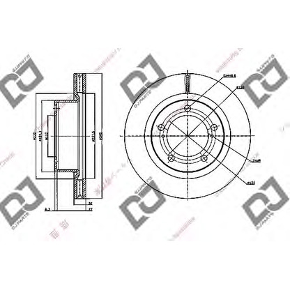 Фото Тормозной диск DJ PARTS BD1995