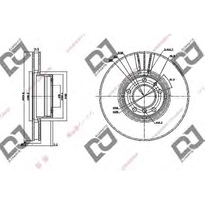 Foto Bremsscheibe DJ PARTS BD1159