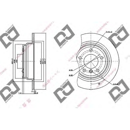 Foto Bremsscheibe DJ PARTS BD1165