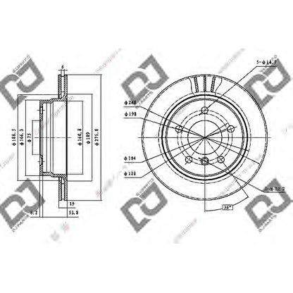 Photo Disque de frein DJ PARTS BD1166