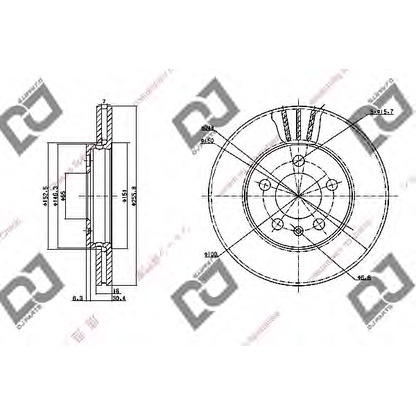 Foto Disco de freno DJ PARTS BD1171