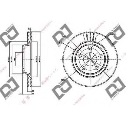 Foto Disco de freno DJ PARTS BD1173