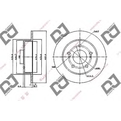 Photo Brake Disc DJ PARTS BD1966