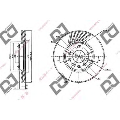 Фото Тормозной диск DJ PARTS BD1981