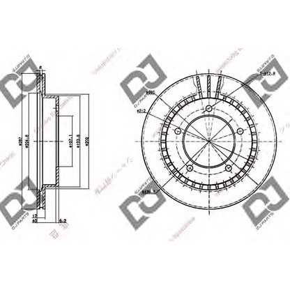 Zdjęcie Tarcza hamulcowa DJ PARTS BD1236