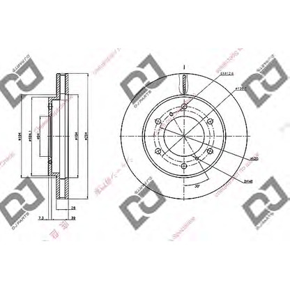 Foto Disco de freno DJ PARTS BD2081