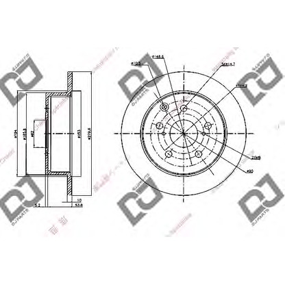 Photo Brake Disc DJ PARTS BD2087