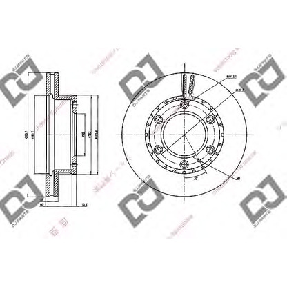 Photo Disque de frein DJ PARTS BD2090