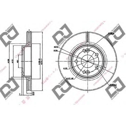 Фото Тормозной диск DJ PARTS BD1274