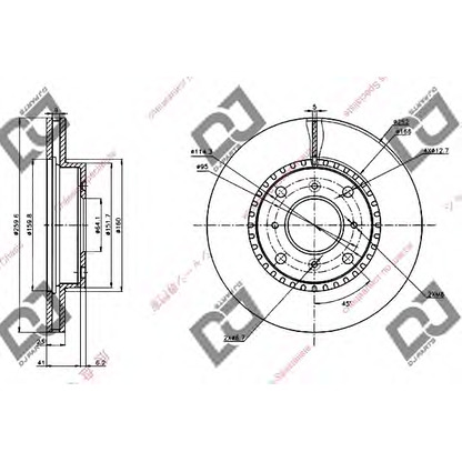 Zdjęcie Tarcza hamulcowa DJ PARTS BD1283