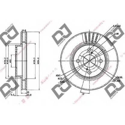 Photo Disque de frein DJ PARTS BD1286