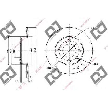 Foto Bremsscheibe DJ PARTS BD1849