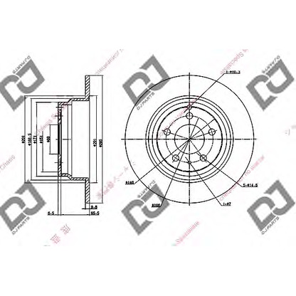 Zdjęcie Tarcza hamulcowa DJ PARTS BD1832