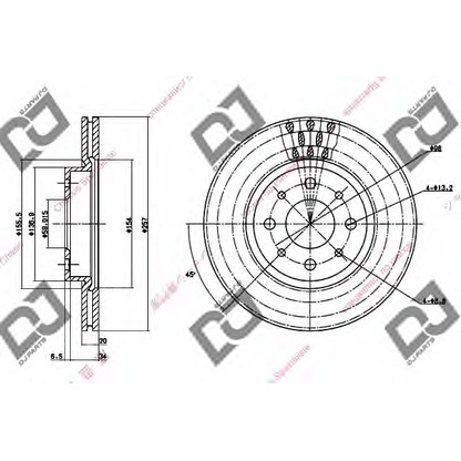 Фото Тормозной диск DJ PARTS BD1293