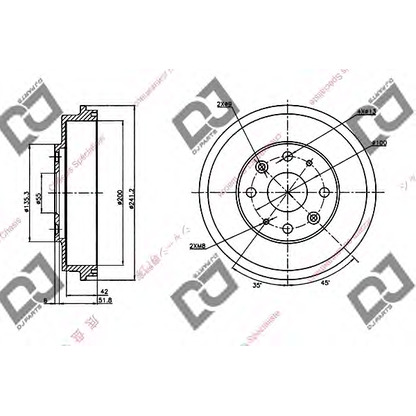 Zdjęcie Bęben hamulcowy DJ PARTS BR1090