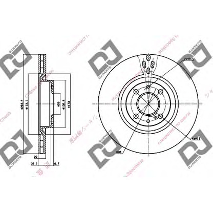 Foto Disco de freno DJ PARTS BD1299