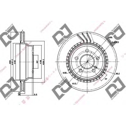 Фото Тормозной диск DJ PARTS BD1304