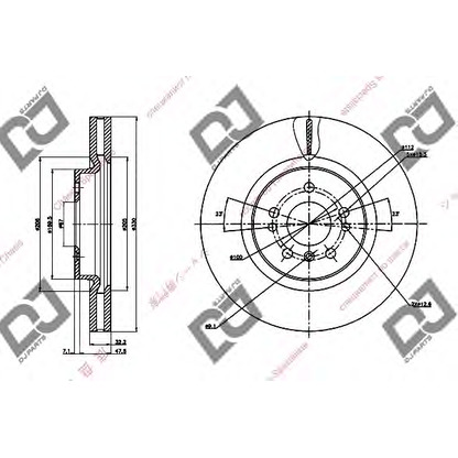 Foto Disco  freno DJ PARTS BD1307