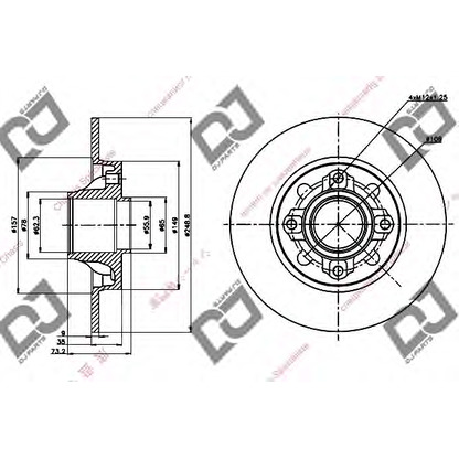 Zdjęcie Tarcza hamulcowa DJ PARTS BD1311