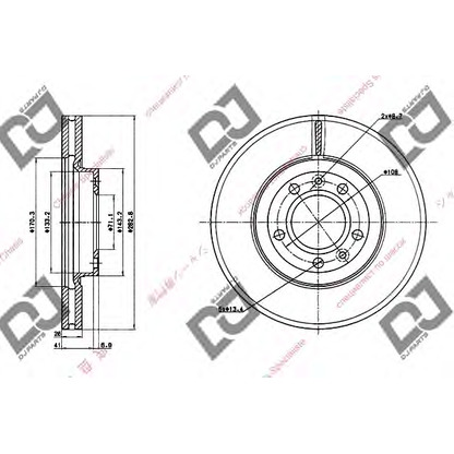 Foto Disco de freno DJ PARTS BD1314