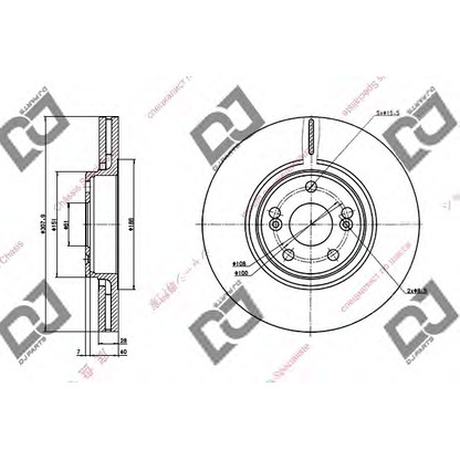 Foto Disco de freno DJ PARTS BD1320