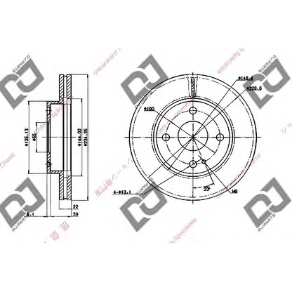 Foto Disco de freno DJ PARTS BD1723