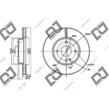 Photo Disque de frein DJ PARTS BD1726