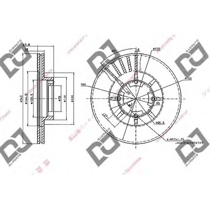 Фото Тормозной диск DJ PARTS BD1813