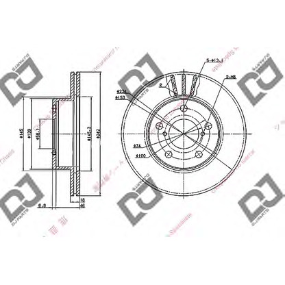 Foto Bremsscheibe DJ PARTS BD1814