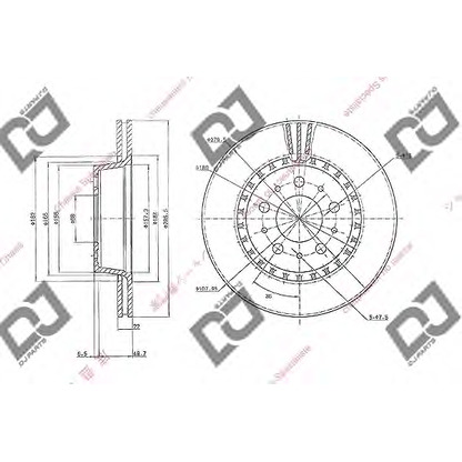 Foto Disco  freno DJ PARTS BD1827